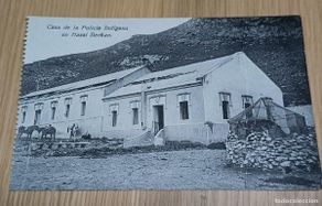 Militaria: POSTAL DE LA GUERRA DEL RIF, CASA DE LA POLICIA INDIGENA EN HASSI BERKAN, ED. BOIX HERMANOS, NO CIRC